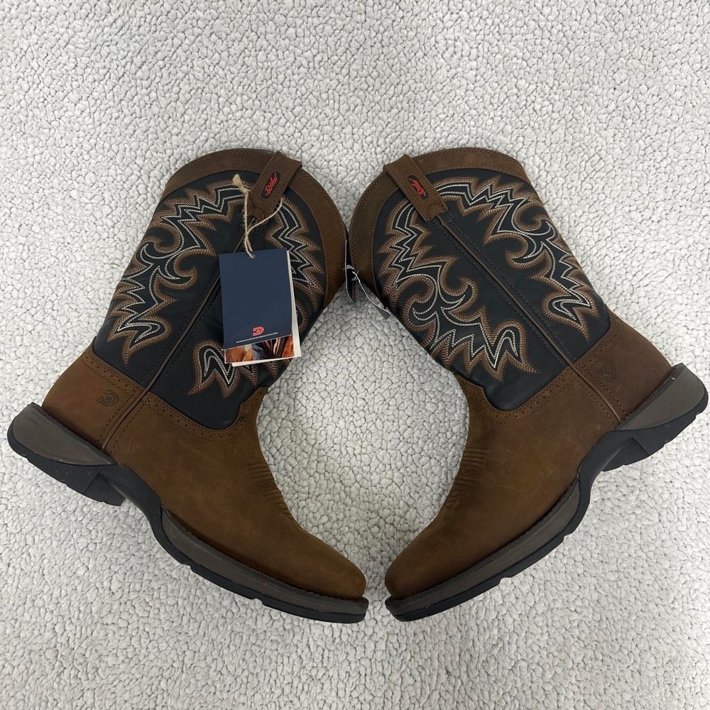 Durango Mens Rebel Pull-On Western Boots Brown DDB0135 Size 10M